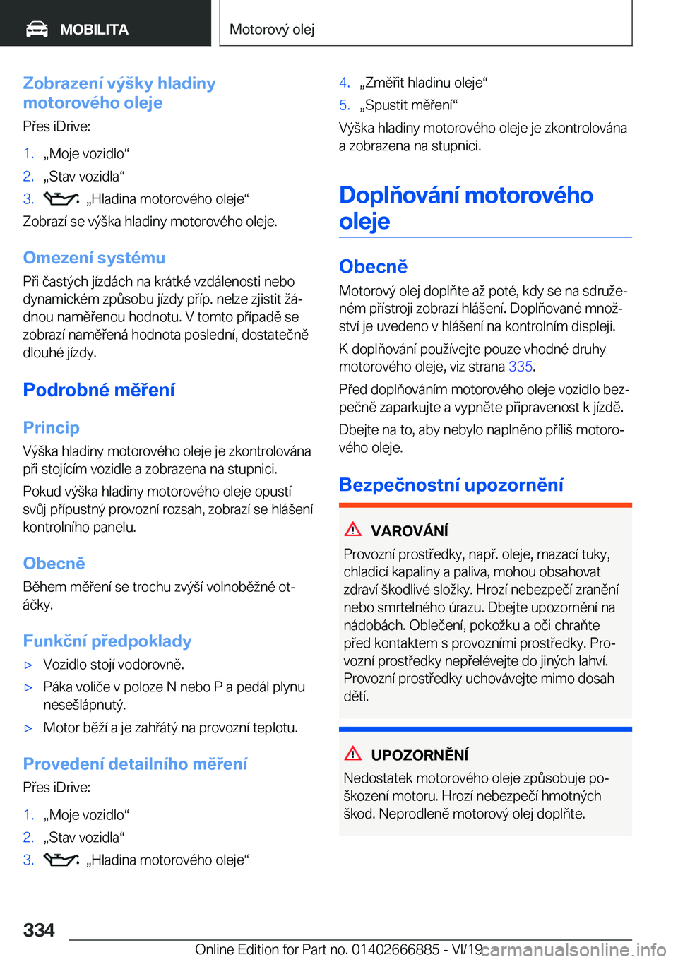 BMW X4 M 2020  Návod na použití (in Czech) �Z�o�b�r�a�z�e�n�