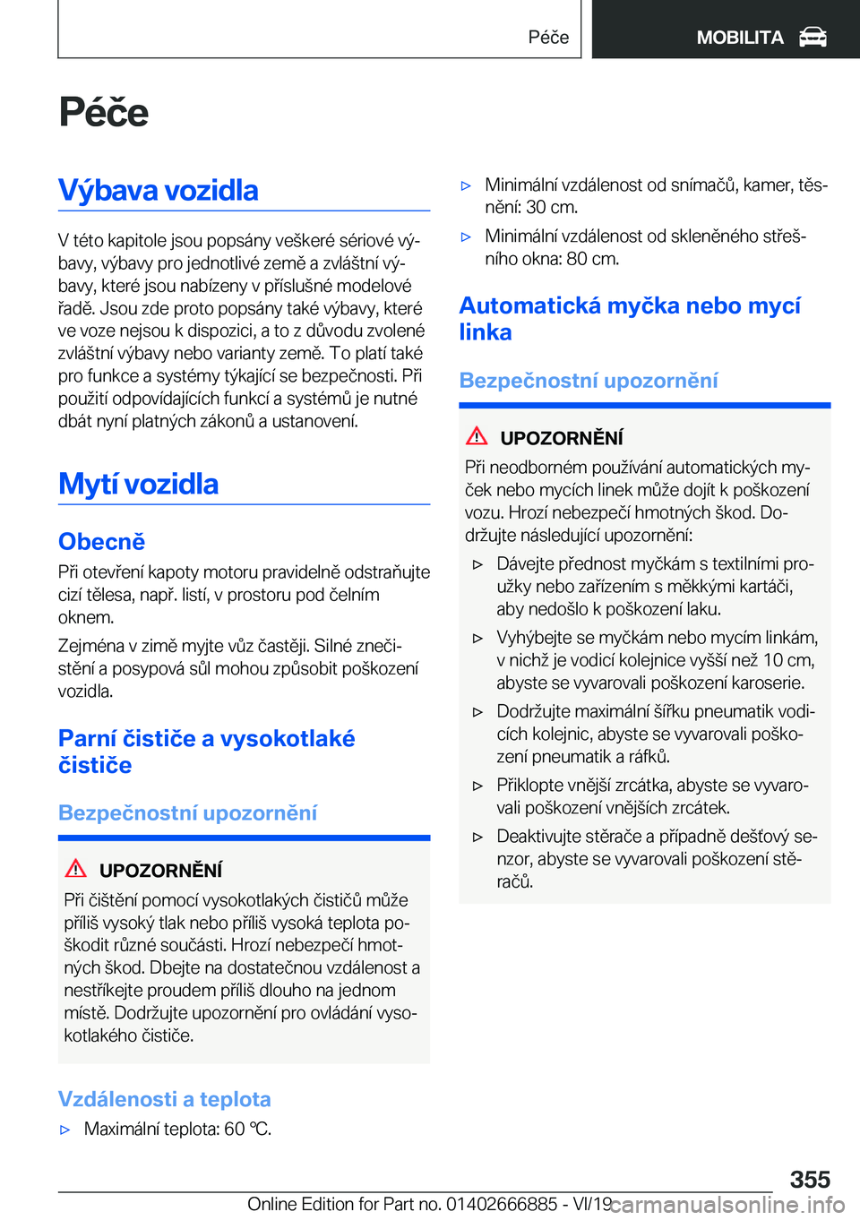 BMW X4 M 2020  Návod na použití (in Czech) �P�