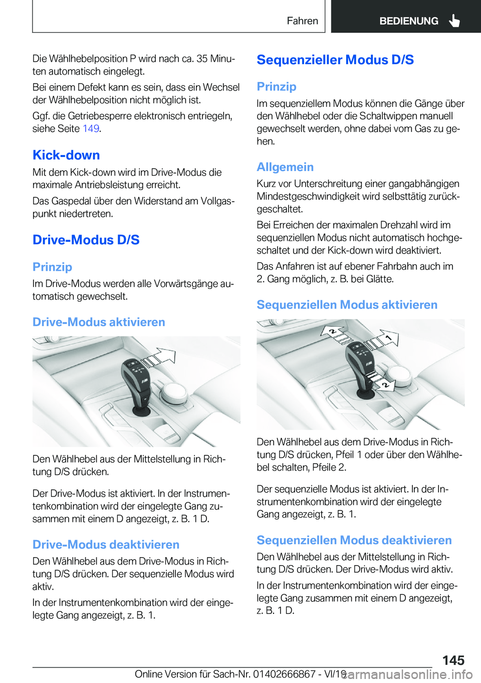 BMW X4 M 2020  Betriebsanleitungen (in German) �D�i�e��W�