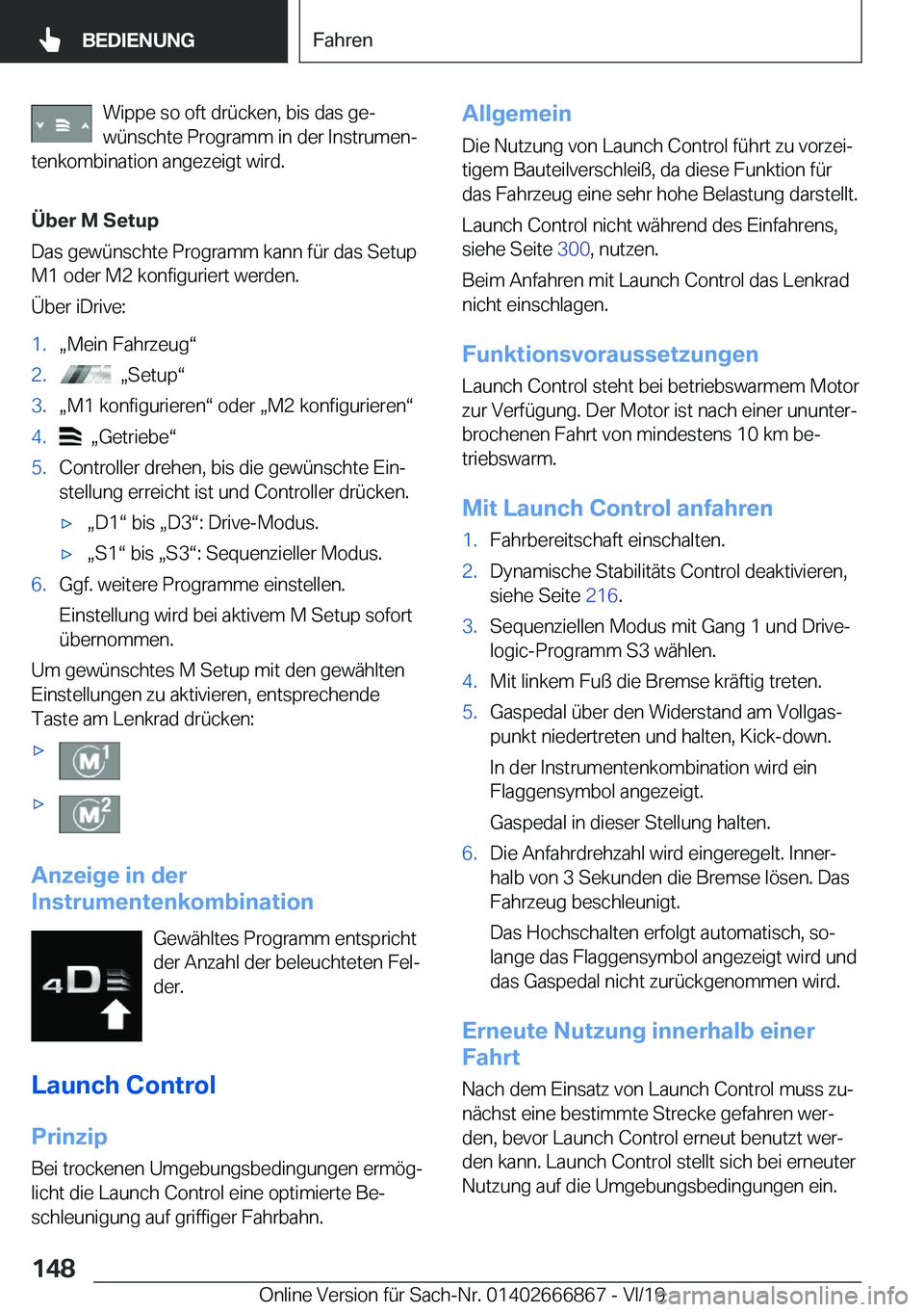 BMW X4 M 2020  Betriebsanleitungen (in German) �W�i�p�p�e��s�o��o�f�t��d�r�
