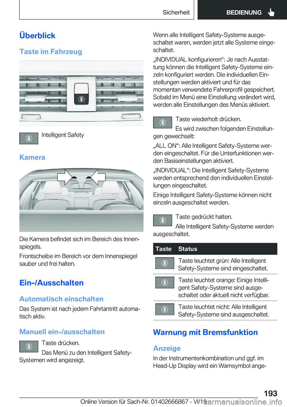 BMW X4 M 2020  Betriebsanleitungen (in German) �