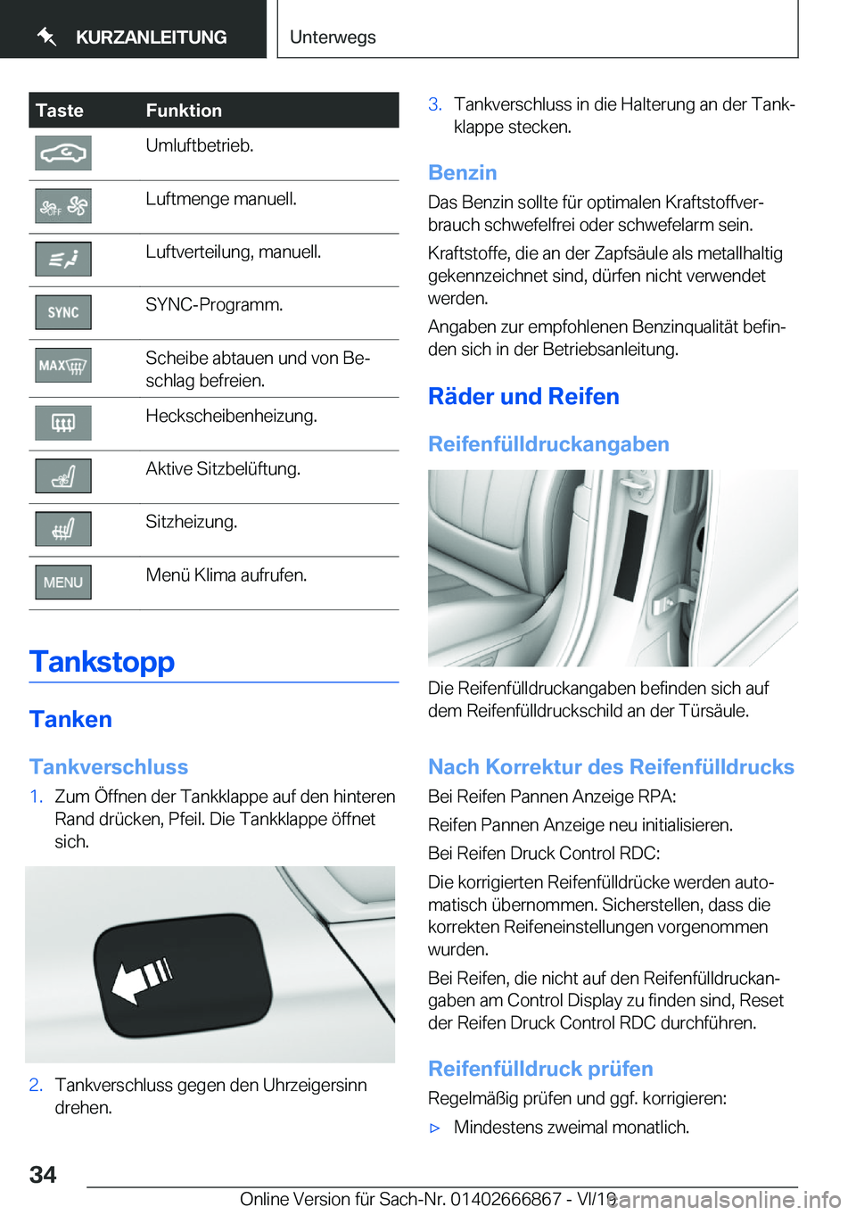 BMW X4 M 2020  Betriebsanleitungen (in German) �T�a�s�t�e�F�u�n�k�t�i�o�n�U�m�l�u�f�t�b�e�t�r�i�e�b�.�L�u�f�t�m�e�n�g�e��m�a�n�u�e�l�l�.�L�u�f�t�v�e�r�t�e�i�l�u�n�g�,��m�a�n�u�e�l�l�.�S�Y�N�C�-�P�r�o�g�r�a�m�m�.�S�c�h�e�i�b�e��a�b�t�a�u�e�n��u