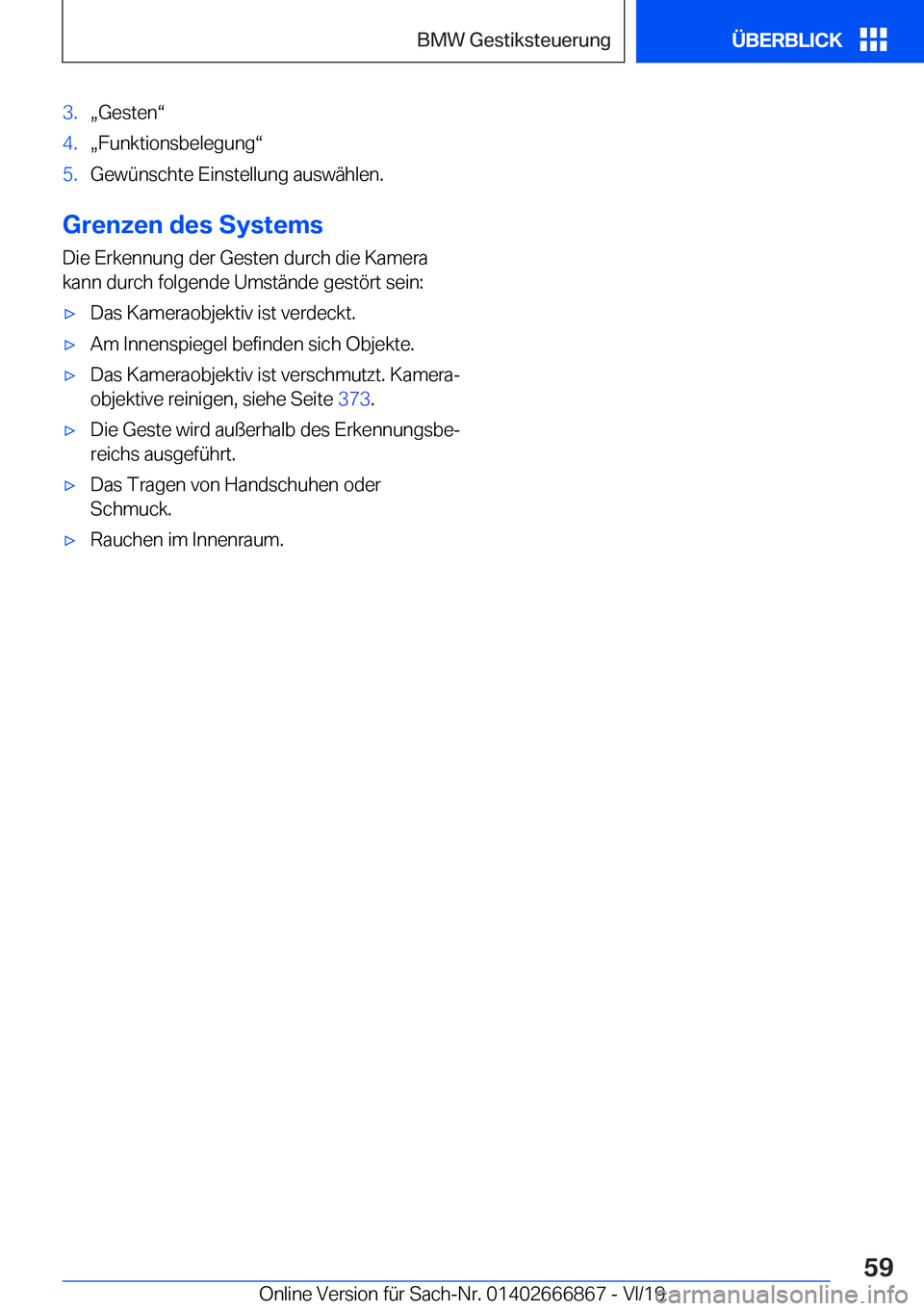 BMW X4 M 2020  Betriebsanleitungen (in German) �3�.x�G�e�s�t�e�nv�4�.x�F�u�n�k�t�i�o�n�s�b�e�l�e�g�u�n�gv�5�.�G�e�w�