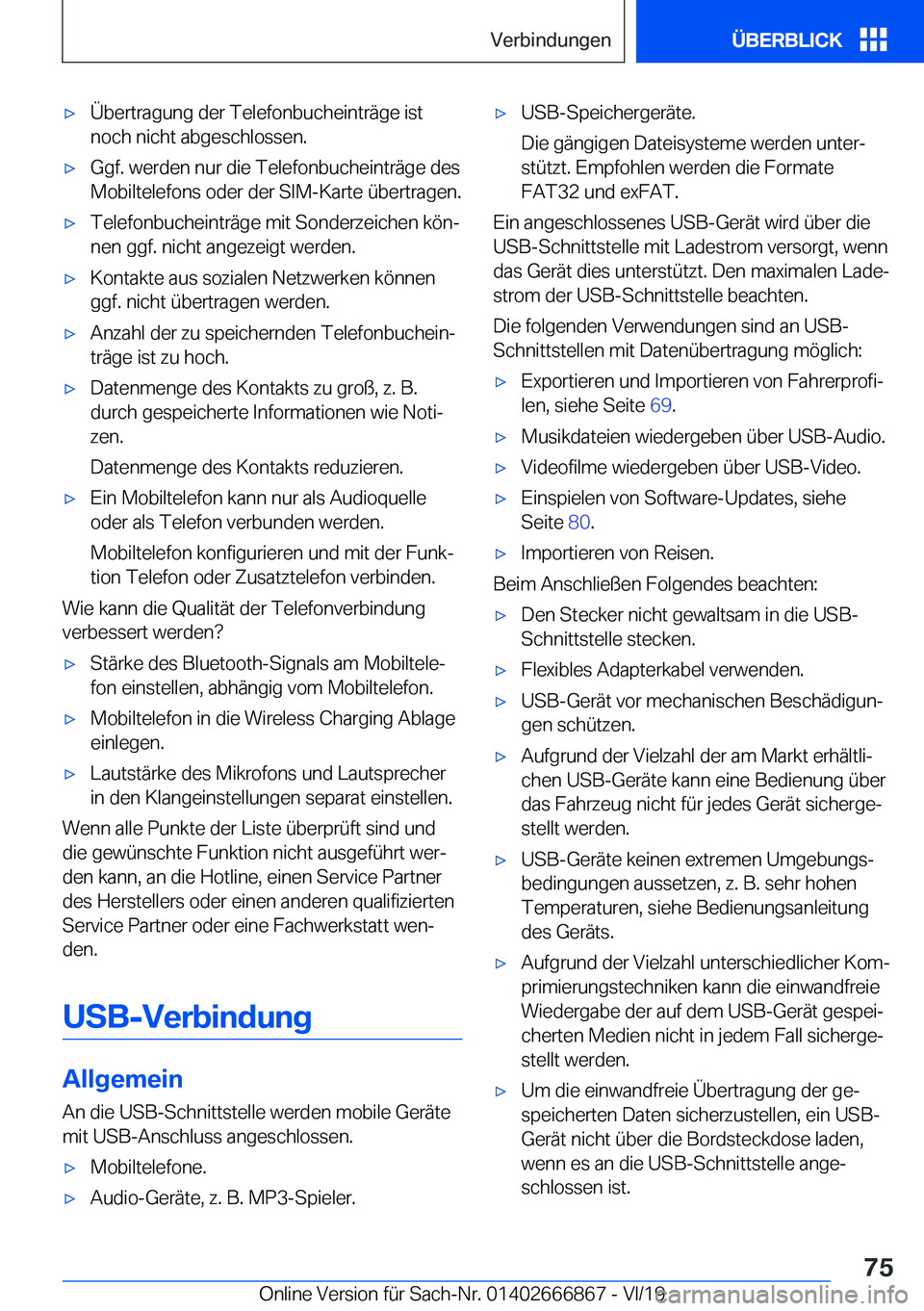 BMW X4 M 2020  Betriebsanleitungen (in German) 'x�
