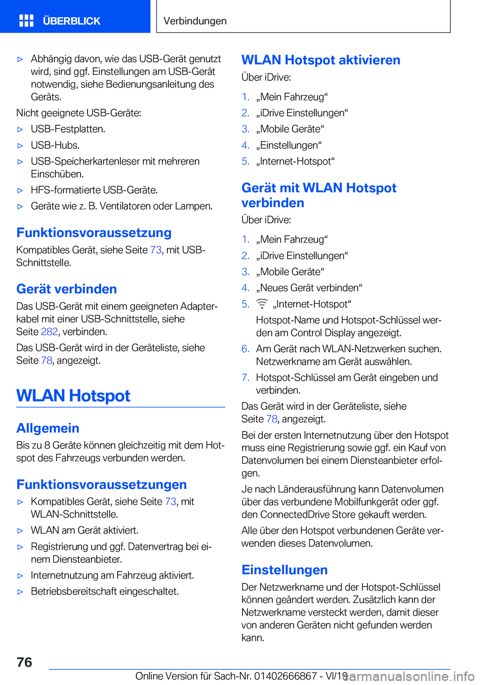 BMW X4 M 2020  Betriebsanleitungen (in German) 'x�A�b�h�