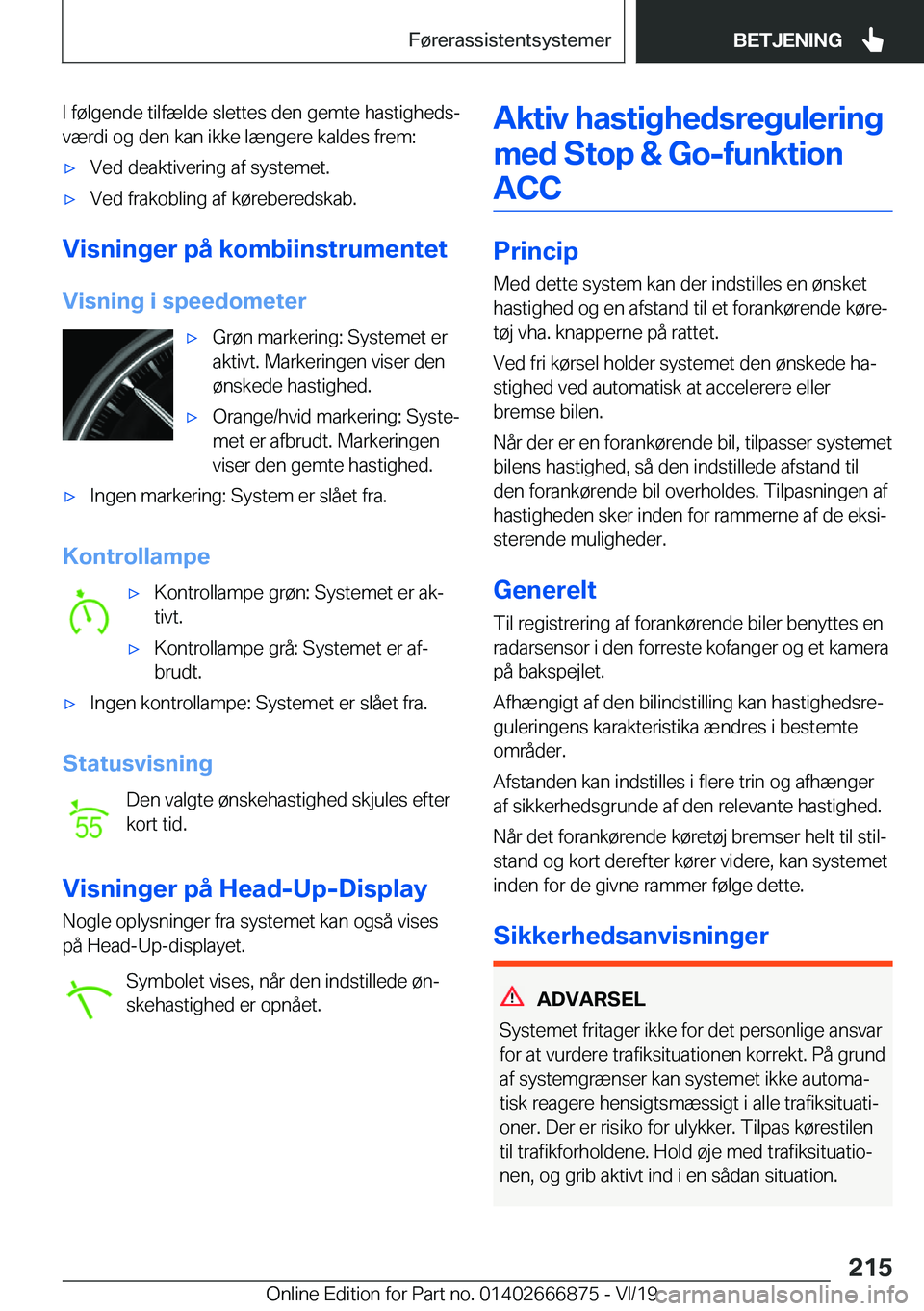 BMW X4 M 2020  InstruktionsbØger (in Danish) �I��f�