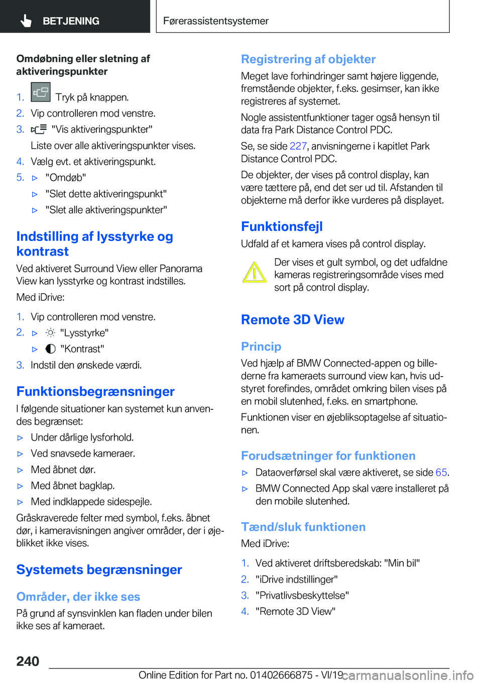 BMW X4 M 2020  InstruktionsbØger (in Danish) �O�m�d�