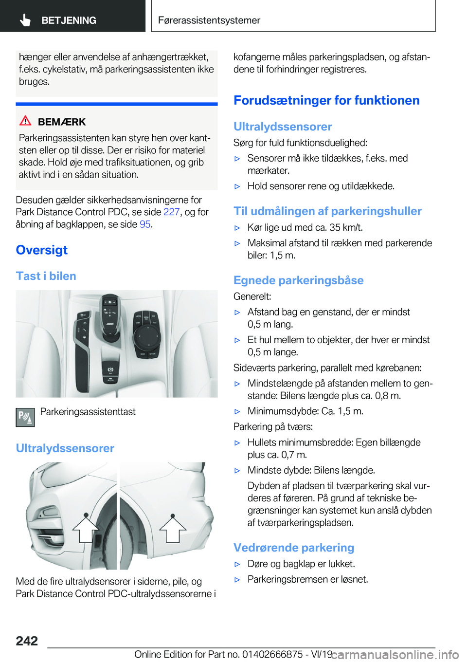 BMW X4 M 2020  InstruktionsbØger (in Danish) �h�æ�n�g�e�r��e�l�l�e�r��a�n�v�e�n�d�e�l�s�e��a�f��a�n�h�æ�n�g�e�r�t�r�æ�k�k�e�t�,
�f�.�e�k�s�.��c�y�k�e�l�s�t�a�t�i�v�,��m�å��p�a�r�k�e�r�i�n�g�s�a�s�s�i�s�t�e�n�t�e�n��i�k�k�e
�b�r�u�g�e