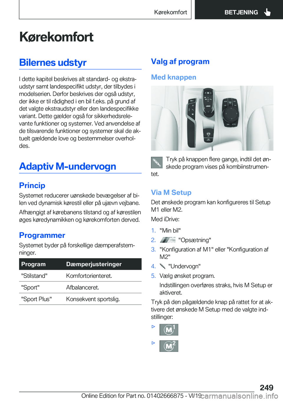 BMW X4 M 2020  InstruktionsbØger (in Danish) �K�