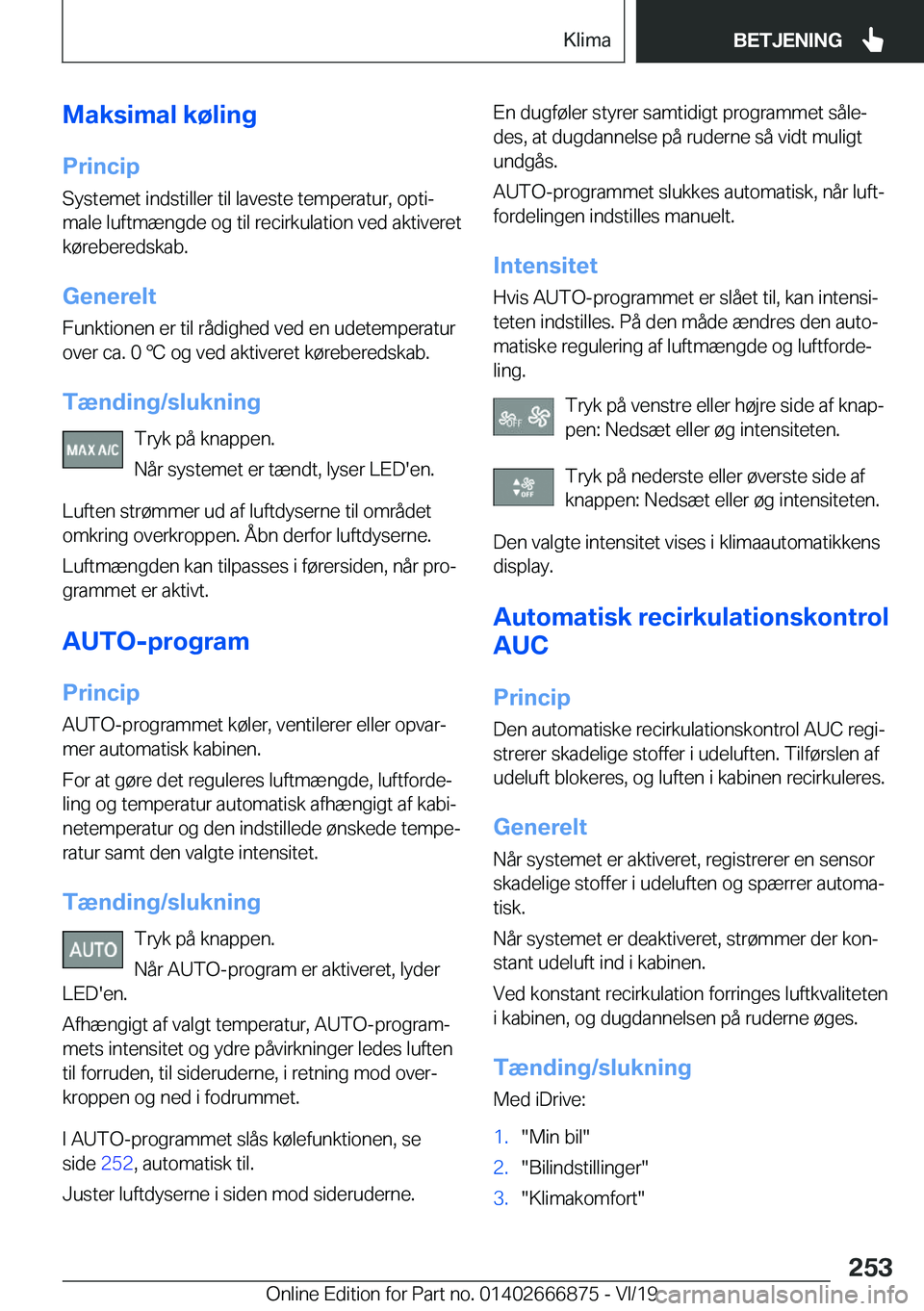 BMW X4 M 2020  InstruktionsbØger (in Danish) �M�a�k�s�i�m�a�l��k�