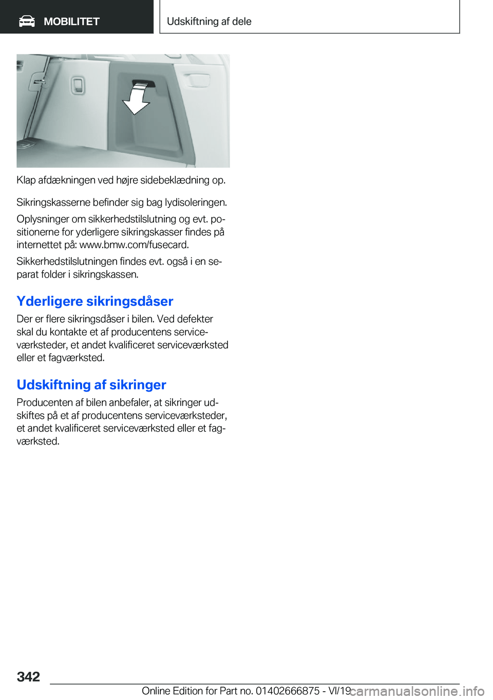 BMW X4 M 2020  InstruktionsbØger (in Danish) �K�l�a�p��a�f�d�æ�k�n�i�n�g�e�n��v�e�d��h�