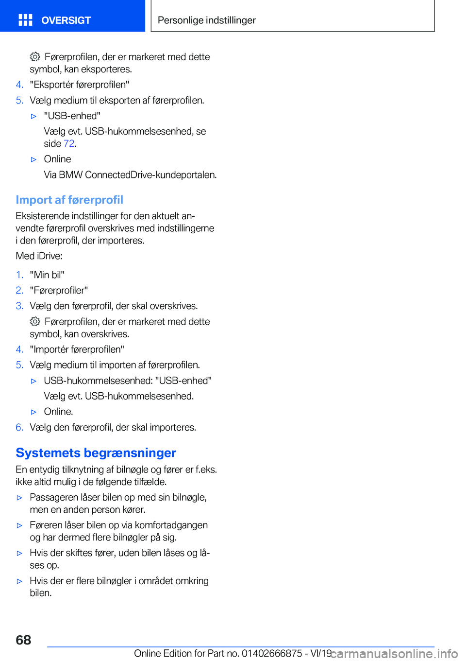 BMW X4 M 2020  InstruktionsbØger (in Danish) ���F�