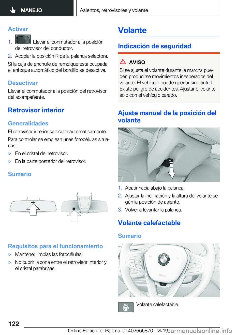 BMW X4 M 2020  Manuales de Empleo (in Spanish) �A�c�t�i�v�a�r�1�.���L�l�e�v�a�r��e�l��c�o�n�m�u�t�a�d�o�r��a��l�a��p�o�s�i�c�i�