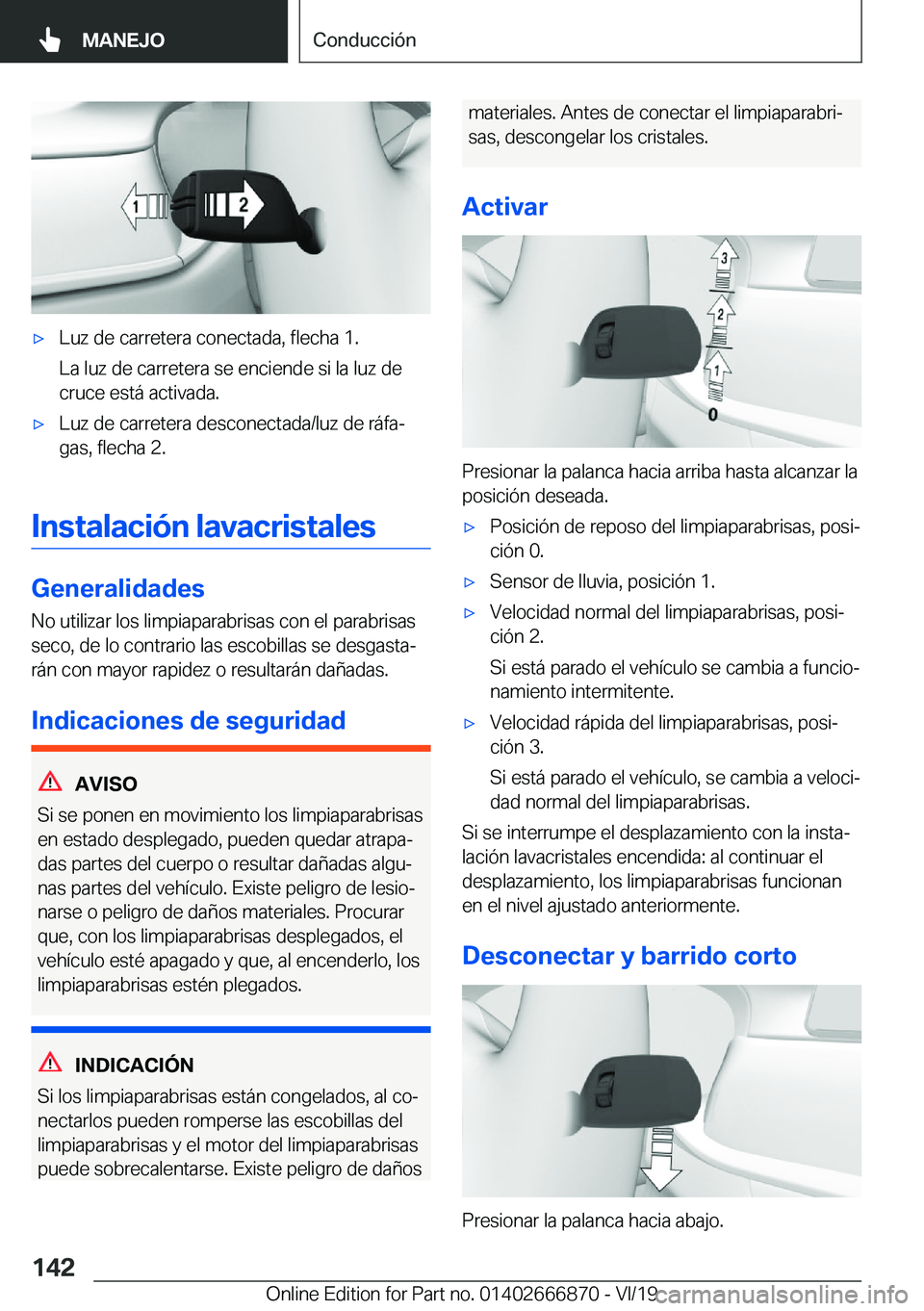 BMW X4 M 2020  Manuales de Empleo (in Spanish) x�L�u�z��d�e��c�a�r�r�e�t�e�r�a��c�o�n�e�c�t�a�d�a�,��f�l�e�c�h�a��1�.
�L�a��l�u�z��d�e��c�a�r�r�e�t�e�r�a��s�e��e�n�c�i�e�n�d�e��s�i��l�a��l�u�z��d�e
�c�r�u�c�e��e�s�t�