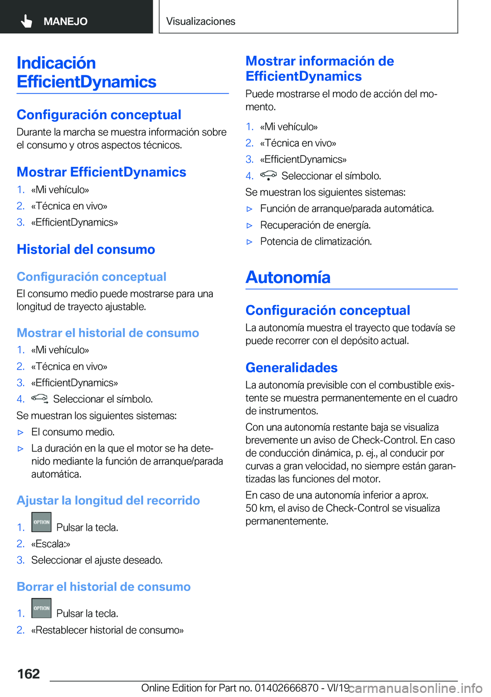 BMW X4 M 2020  Manuales de Empleo (in Spanish) �I�n�d�i�c�a�c�i�