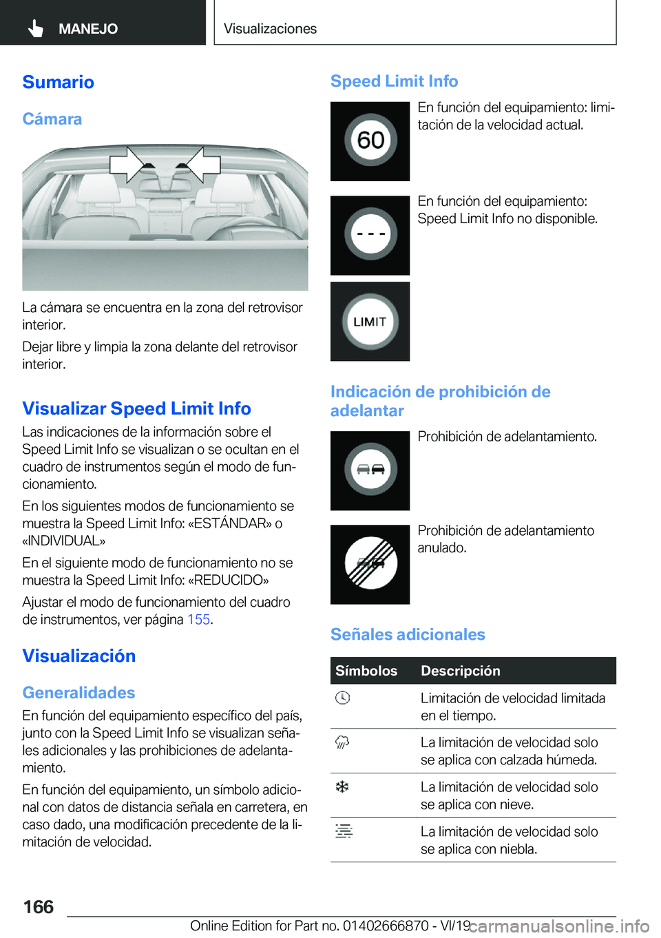 BMW X4 M 2020  Manuales de Empleo (in Spanish) �S�u�m�a�r�i�o�C�