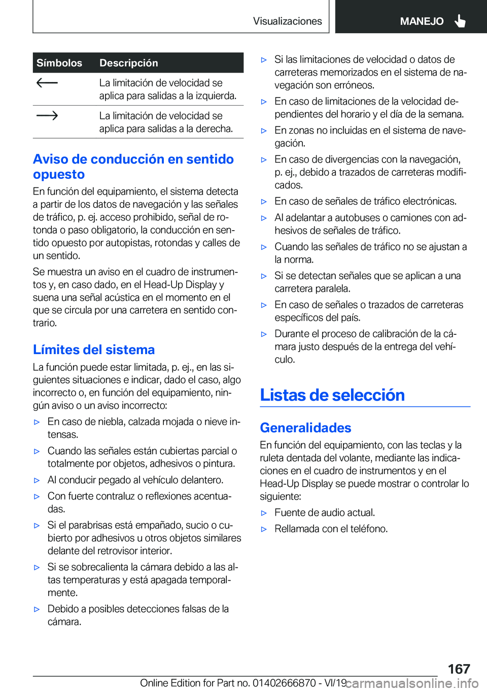 BMW X4 M 2020  Manuales de Empleo (in Spanish) �S�
