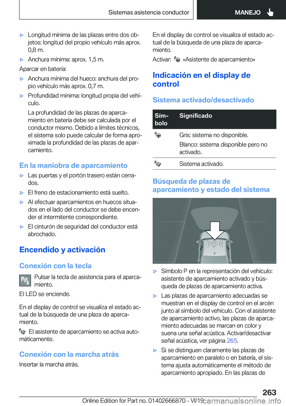 BMW X4 M 2020  Manuales de Empleo (in Spanish) x�L�o�n�g�i�t�u�d��m�
