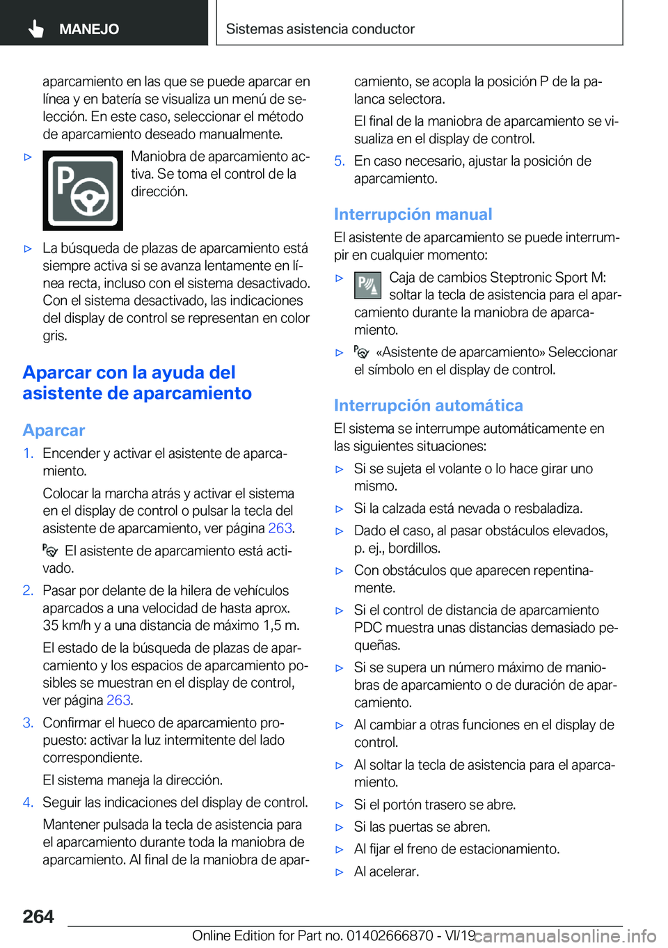 BMW X4 M 2020  Manuales de Empleo (in Spanish) �a�p�a�r�c�a�m�i�e�n�t�o��e�n��l�a�s��q�u�e��s�e��p�u�e�d�e��a�p�a�r�c�a�r��e�n
�l�