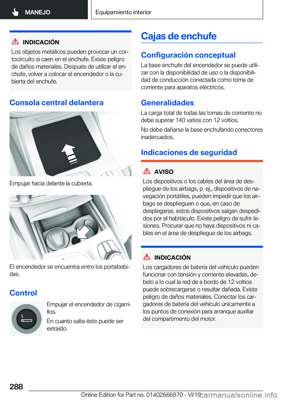 BMW X4 M 2020  Manuales de Empleo (in Spanish) �I�N�D�I�C�A�C�I�