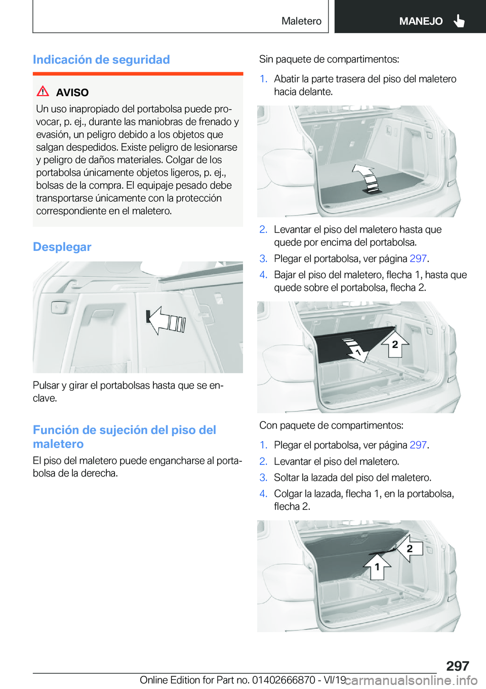 BMW X4 M 2020  Manuales de Empleo (in Spanish) �I�n�d�i�c�a�c�i�