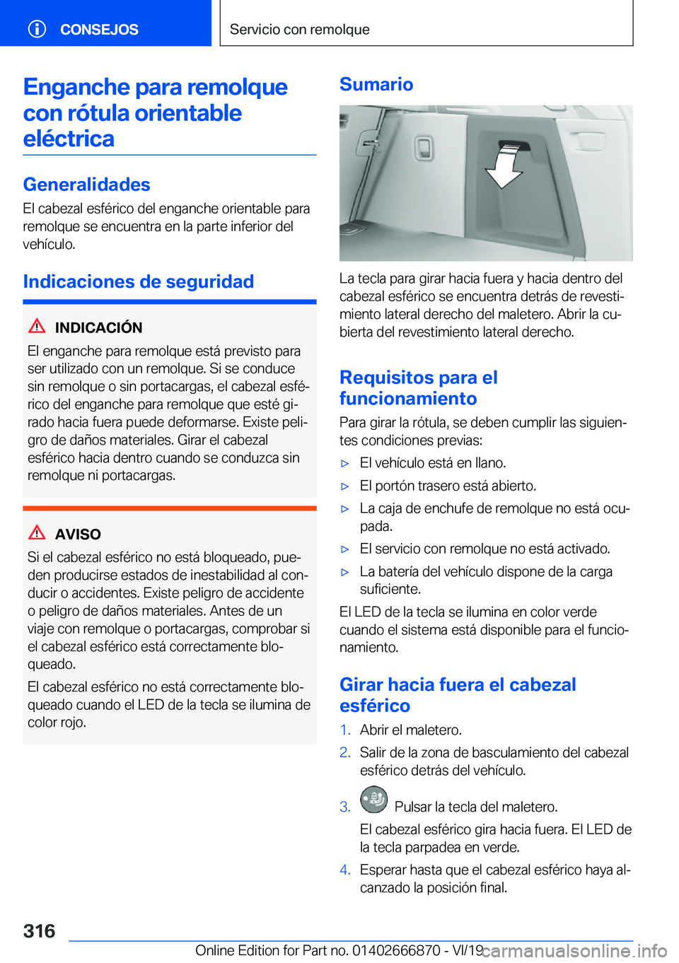 BMW X4 M 2020  Manuales de Empleo (in Spanish) �E�n�g�a�n�c�h�e��p�a�r�a��r�e�m�o�l�q�u�e�c�o�n��r�