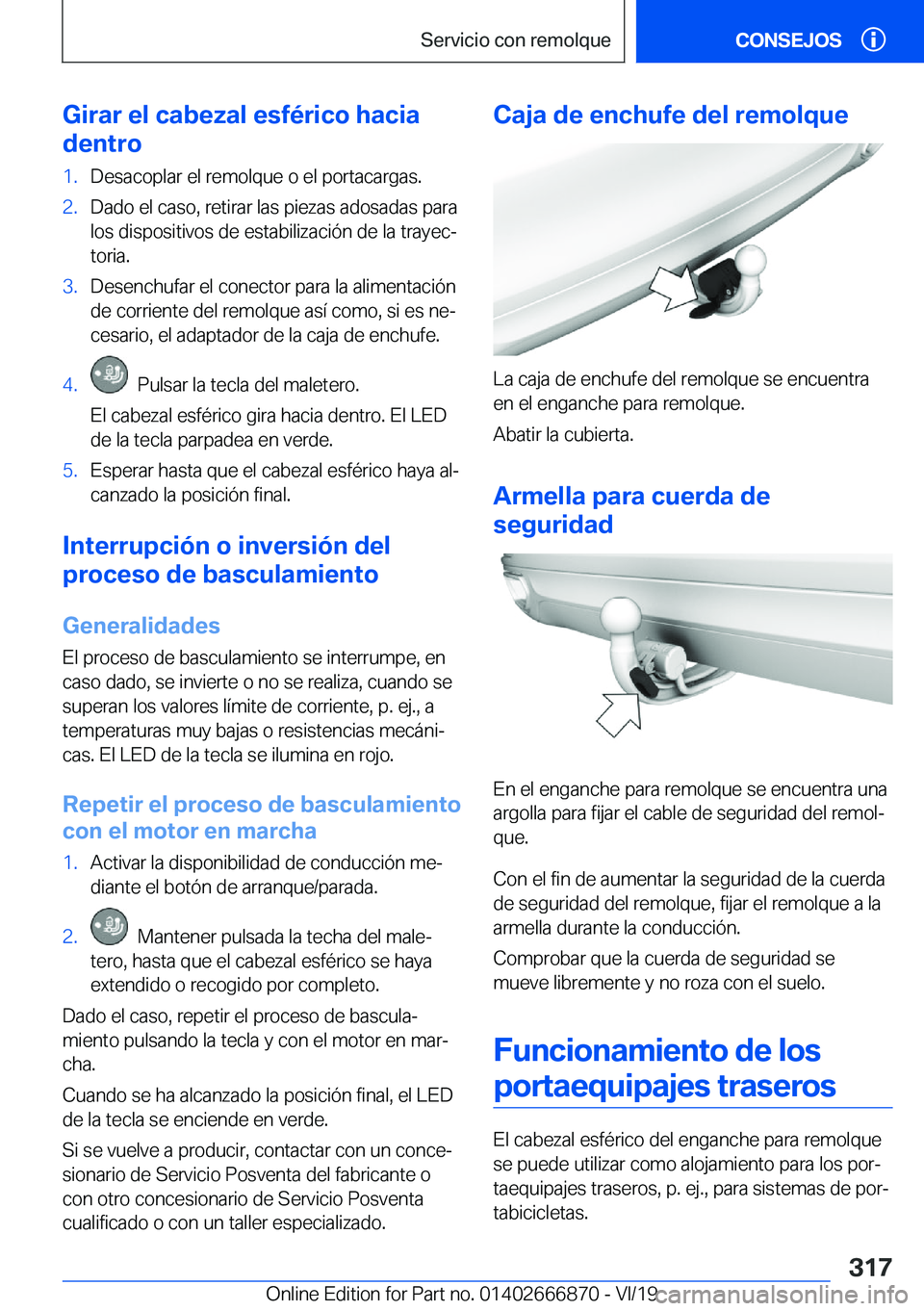 BMW X4 M 2020  Manuales de Empleo (in Spanish) �G�i�r�a�r��e�l��c�a�b�e�z�a�l��e�s�f�