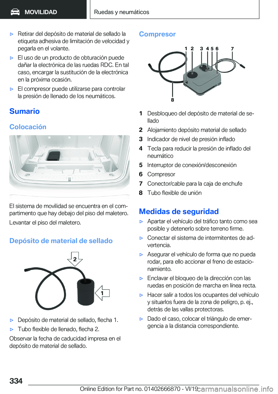 BMW X4 M 2020  Manuales de Empleo (in Spanish) x�R�e�t�i�r�a�r��d�e�l��d�e�p�