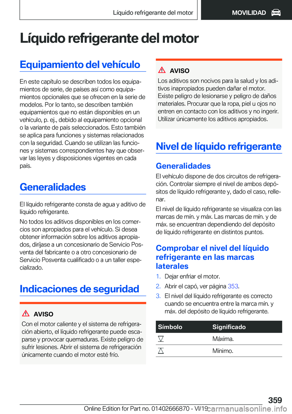 BMW X4 M 2020  Manuales de Empleo (in Spanish) �L�