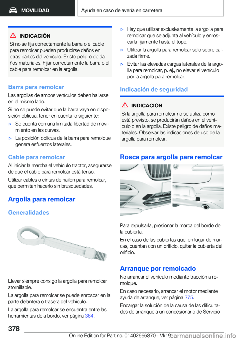 BMW X4 M 2020  Manuales de Empleo (in Spanish) �I�N�D�I�C�A�C�I�