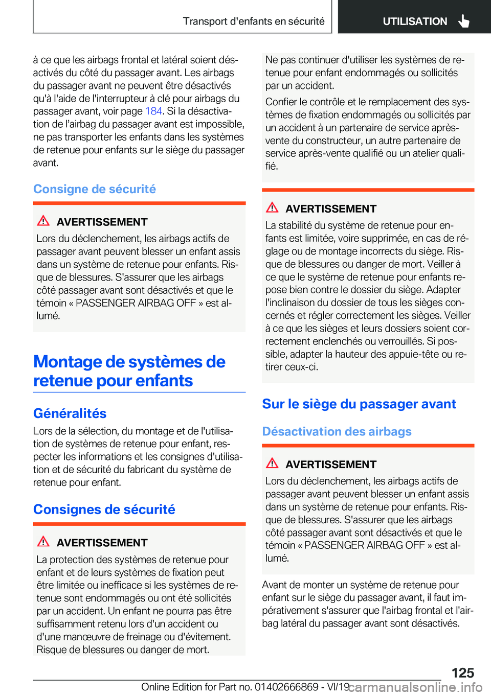 BMW X4 M 2020  Notices Demploi (in French) �