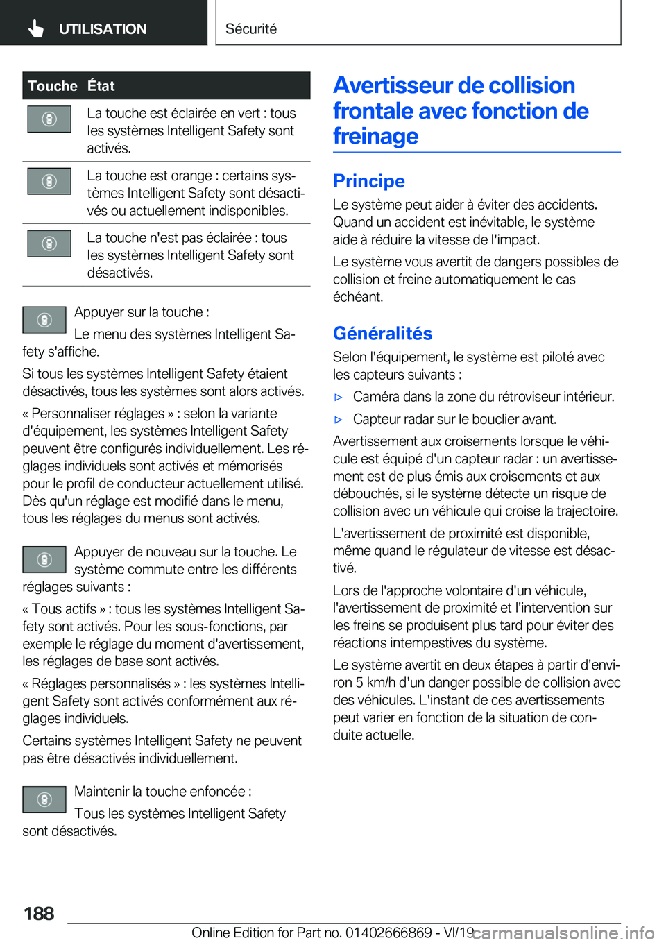 BMW X4 M 2020  Notices Demploi (in French) �T�o�u�c�h�e�