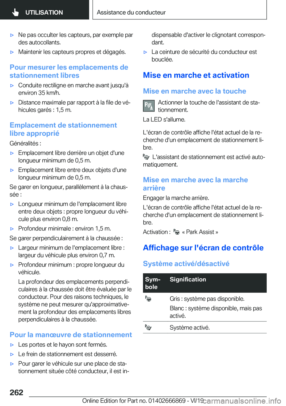 BMW X4 M 2020  Notices Demploi (in French) 'x�N�e��p�a�s��o�c�c�u�l�t�e�r��l�e�s��c�a�p�t�e�u�r�s�,��p�a�r��e�x�e�m�p�l�e��p�a�r�d�e�s��a�u�t�o�c�o�l�l�a�n�t�s�.'x�M�a�i�n�t�e�n�i�r��l�e�s��c�a�p�t�e�u�r�s��p�r�o�p�r�e�s��e
