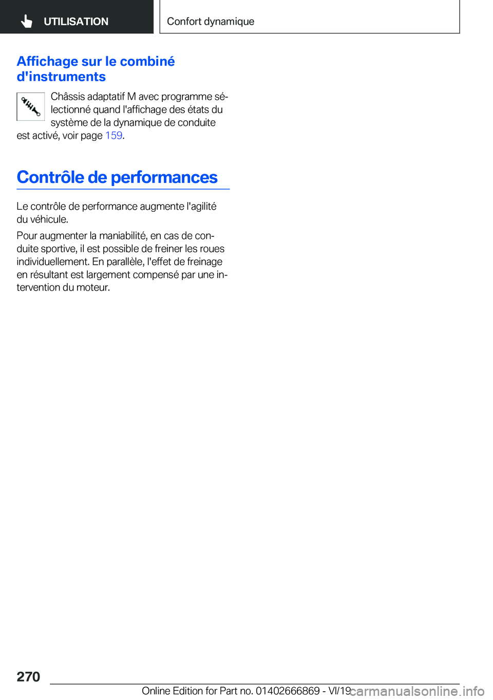 BMW X4 M 2020  Notices Demploi (in French) �A�f�f�i�c�h�a�g�e��s�u�r��l�e��c�o�m�b�i�n�é
�d�'�i�n�s�t�r�u�m�e�n�t�s
�C�h�