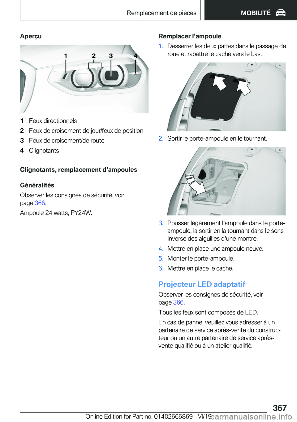 BMW X4 M 2020  Notices Demploi (in French) �A�p�e�r�ç�u�1�F�e�u�x��d�i�r�e�c�t�i�o�n�n�e�l�s�2�F�e�u�x��d�e��c�r�o�i�s�e�m�e�n�t��d�e��j�o�u�r�/�f�e�u�x��d�e��p�o�s�i�t�i�o�n�3�F�e�u�x��d�e��c�r�o�i�s�e�m�e�n�t�/�d�e��r�o�u�t�e�4�C�