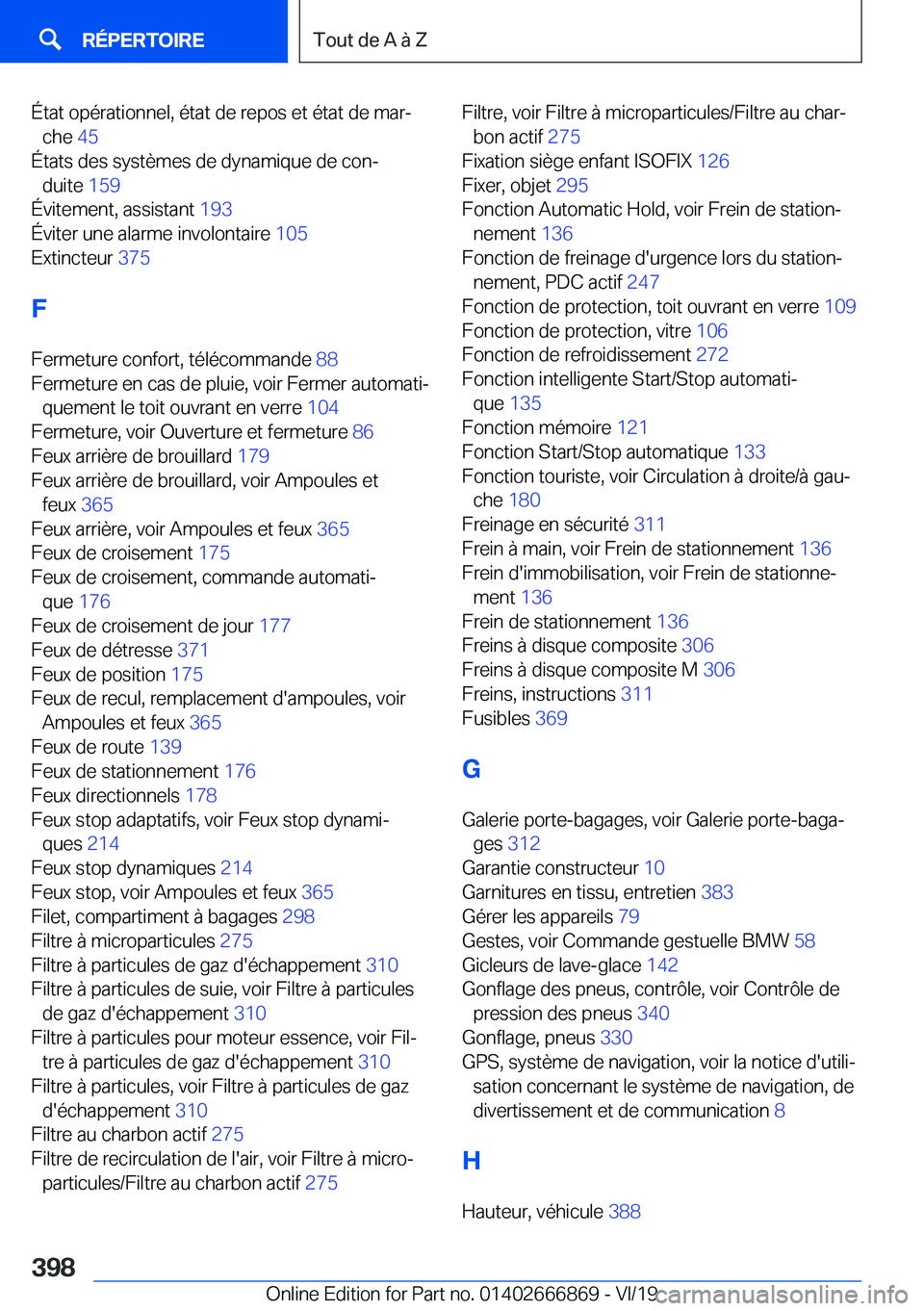 BMW X4 M 2020  Notices Demploi (in French) �