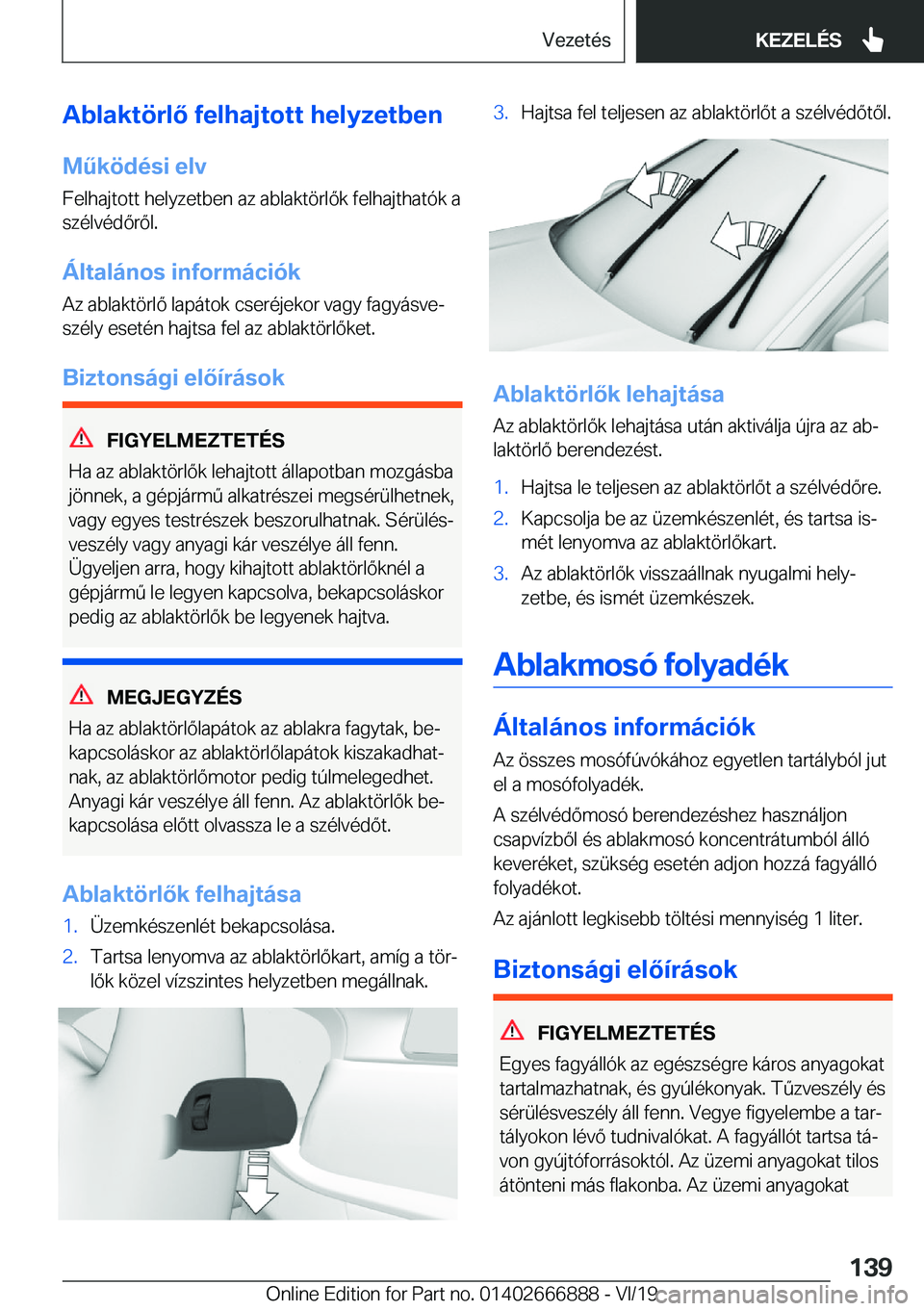 BMW X4 M 2020  Kezelési útmutató (in Hungarian) �A�b�l�a�k�t�