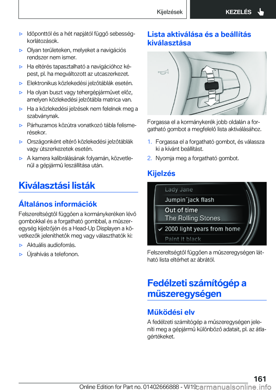 BMW X4 M 2020  Kezelési útmutató (in Hungarian) 'x�I�d�
