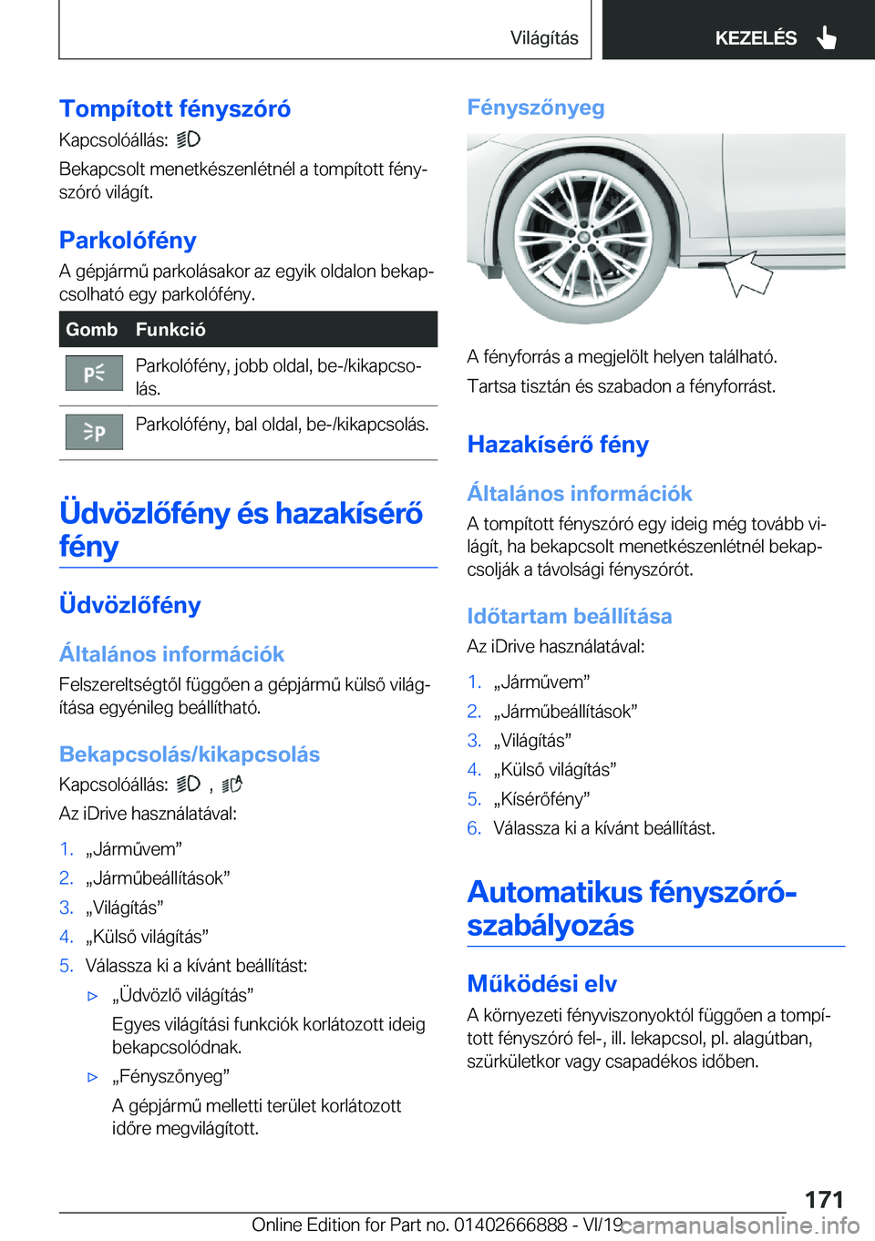 BMW X4 M 2020  Kezelési útmutató (in Hungarian) �T�o�m�p�