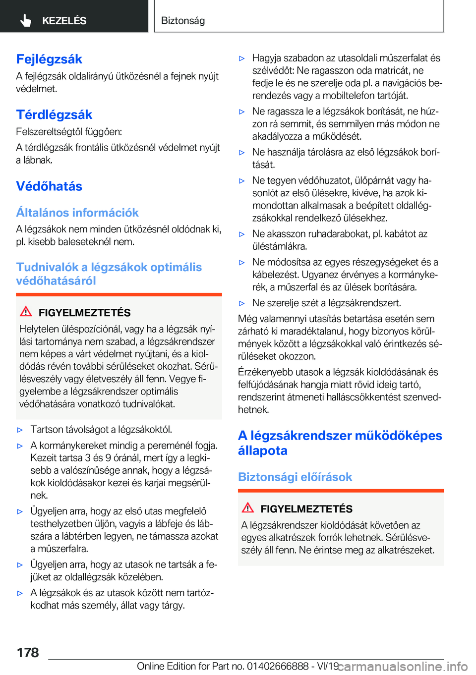 BMW X4 M 2020  Kezelési útmutató (in Hungarian) �F�e�j�l�