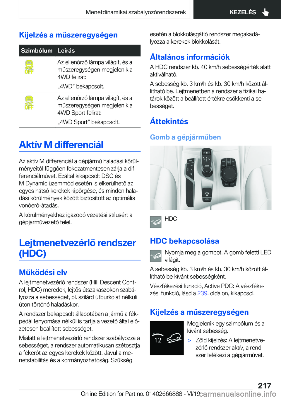 BMW X4 M 2020  Kezelési útmutató (in Hungarian) �K�i�j�e�l�z�