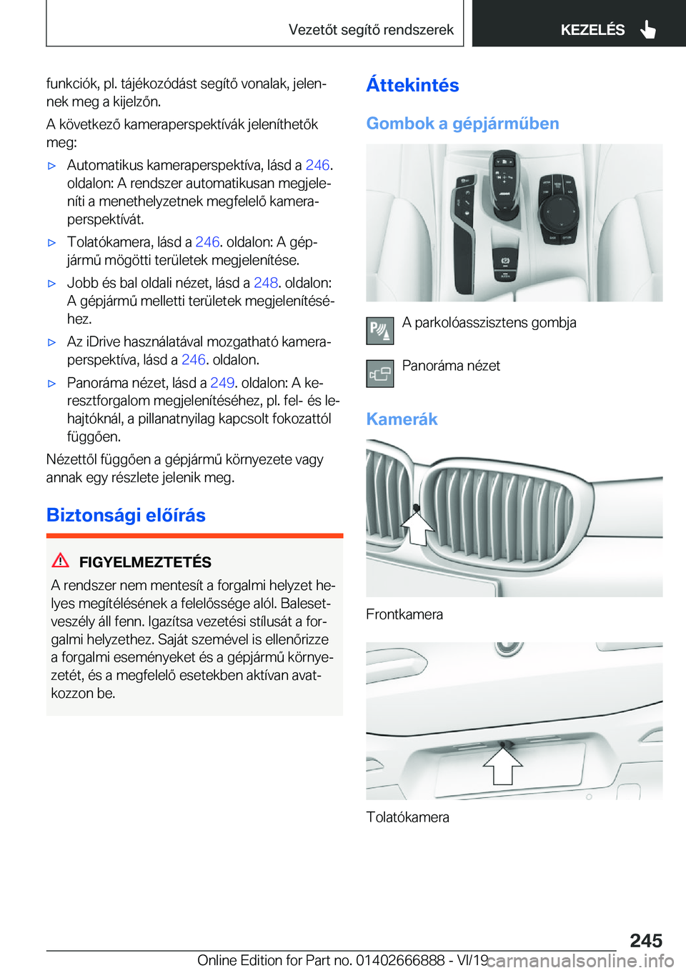 BMW X4 M 2020  Kezelési útmutató (in Hungarian) �f�u�n�k�c�i�