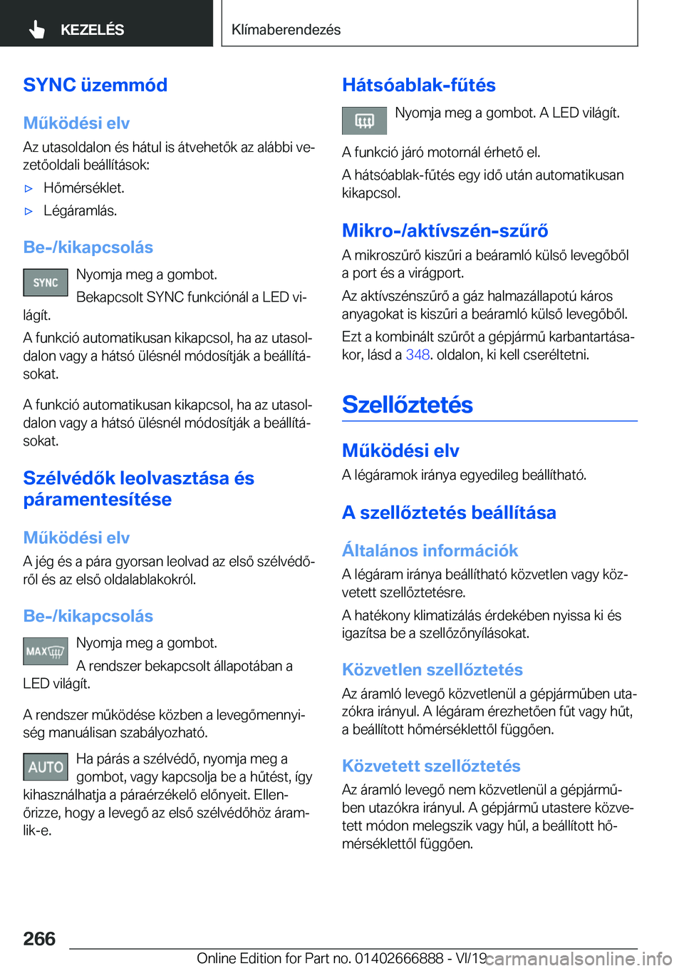 BMW X4 M 2020  Kezelési útmutató (in Hungarian) �S�Y�N�C��