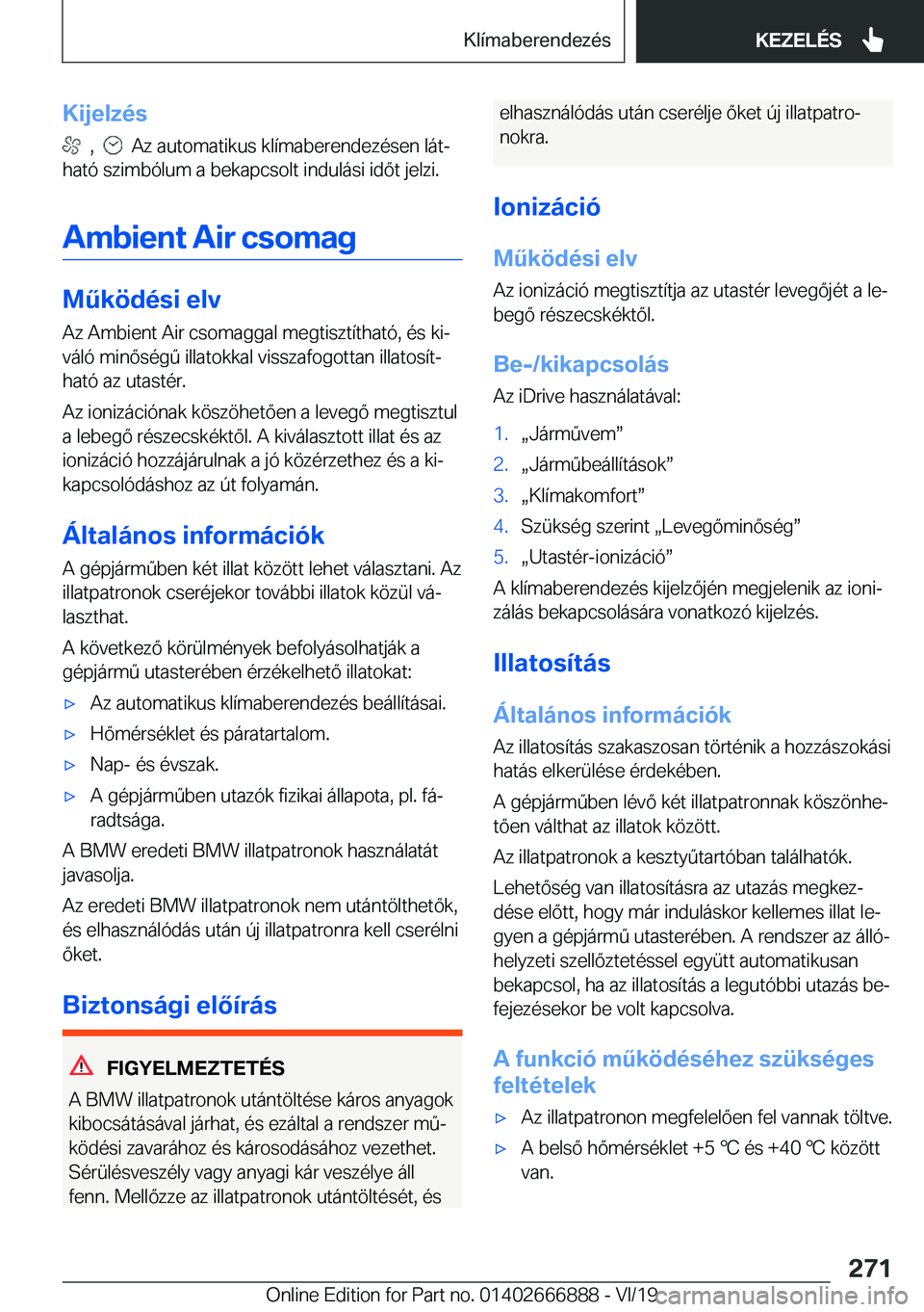 BMW X4 M 2020  Kezelési útmutató (in Hungarian) �K�i�j�e�l�z�