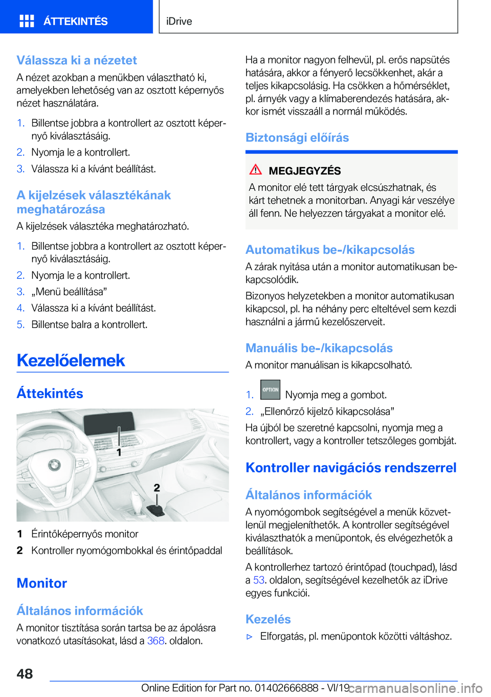 BMW X4 M 2020  Kezelési útmutató (in Hungarian) �V�