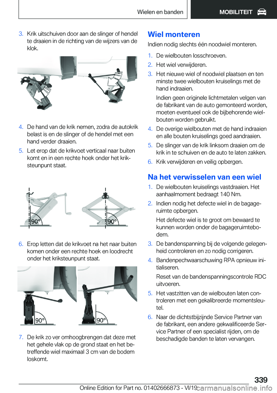 BMW X4 M 2020  Instructieboekjes (in Dutch) �3�.�K�r�i�k��u�i�t�s�c�h�u�i�v�e�n��d�o�o�r��a�a�n��d�e��s�l�i�n�g�e�r��o�f��h�e�n�d�e�l
�t�e��d�r�a�a�i�e�n��i�n��d�e��r�i�c�h�t�i�n�g��v�a�n��d�e��w�i�j�z�e�r�s��v�a�n��d�e
�k�l�o�k