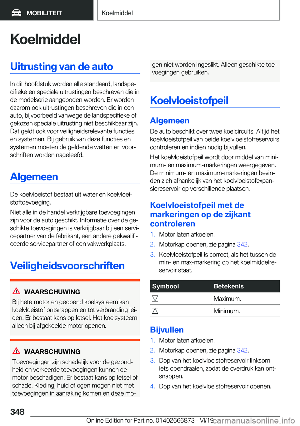 BMW X4 M 2020  Instructieboekjes (in Dutch) �K�o�e�l�m�i�d�d�e�l�U�i�t�r�u�s�t�i�n�g��v�a�n��d�e��a�u�t�o
�I�n��d�i�t��h�o�o�f�d�s�t�u�k��w�o�r�d�e�n��a�l�l�e��s�t�a�n�d�a�a�r�d�,��l�a�n�d�s�p�ej�c�i�f�i�e�k�e��e�n��s�p�e�c�i�a�l�e�