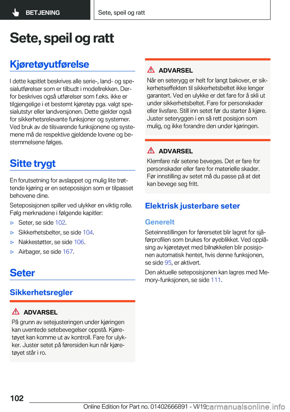 BMW X4 M 2020  InstruksjonsbØker (in Norwegian) �S�e�t�e�,��s�p�e�i�l��o�g��r�a�t�t�K�j�