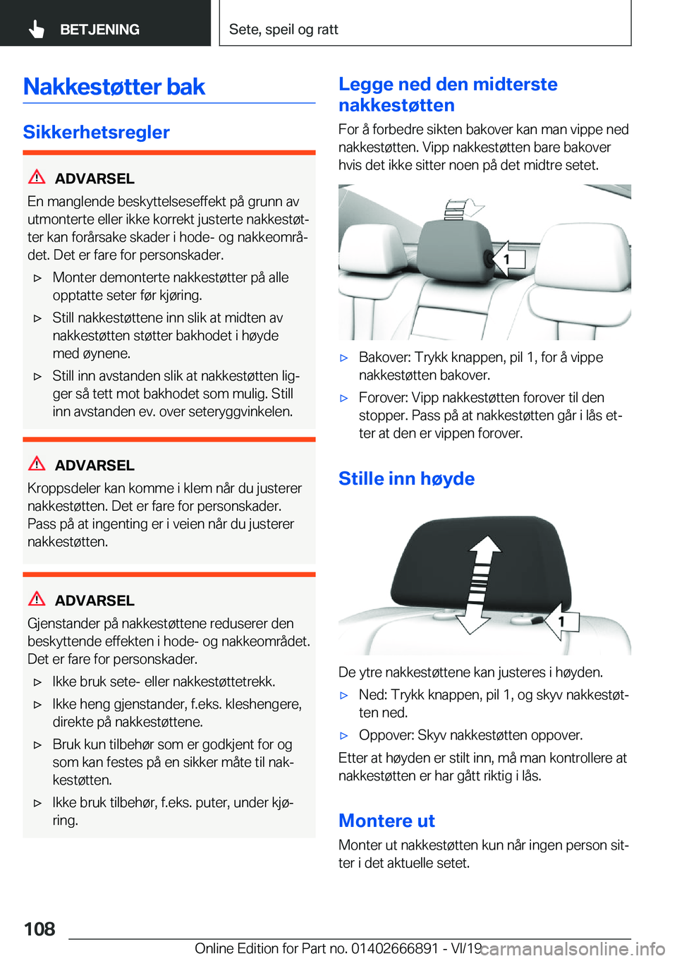 BMW X4 M 2020  InstruksjonsbØker (in Norwegian) �N�a�k�k�e�s�t�