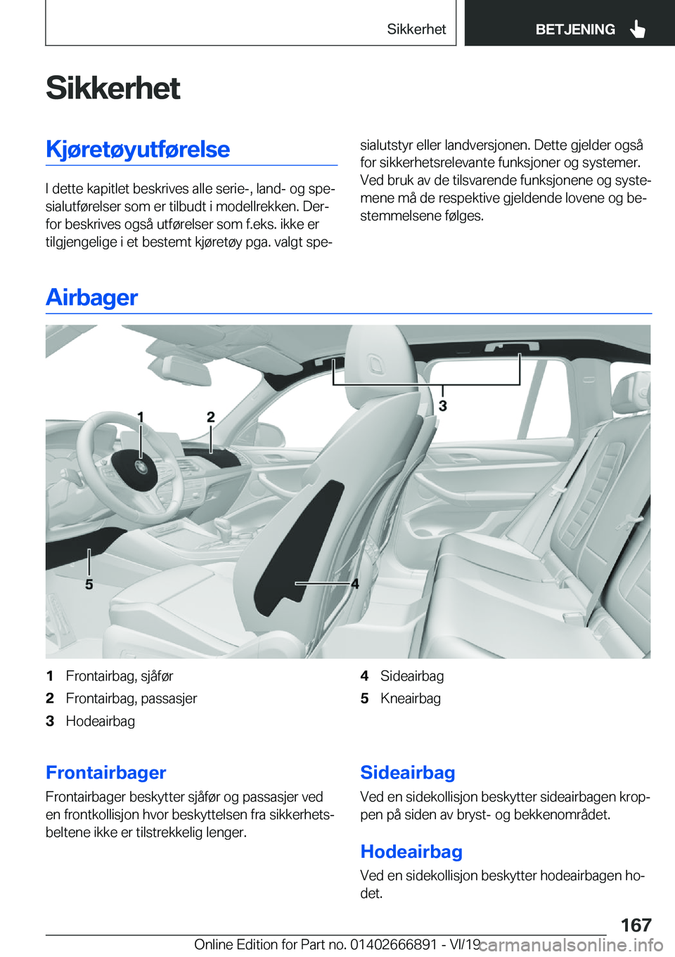 BMW X4 M 2020  InstruksjonsbØker (in Norwegian) �S�i�k�k�e�r�h�e�t�K�j�